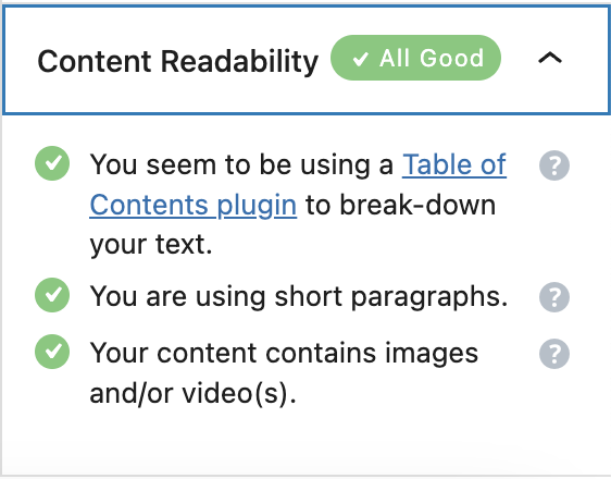 Readability for SEO